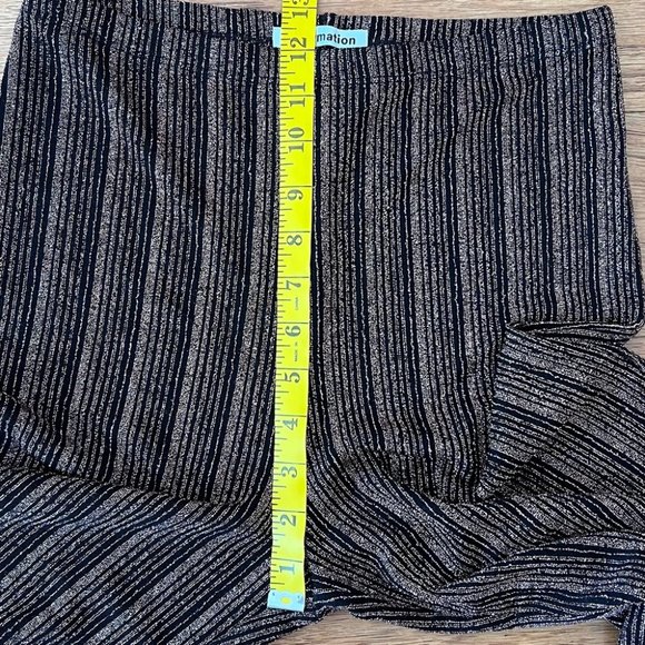 Reformation Womens Alix Pant Retro Flared Leg Small Black Rose Gold 90s Style - Picture 7 of 12